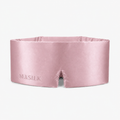 Pack masque rose poudré + taie blanche — 65 × 65 cm
